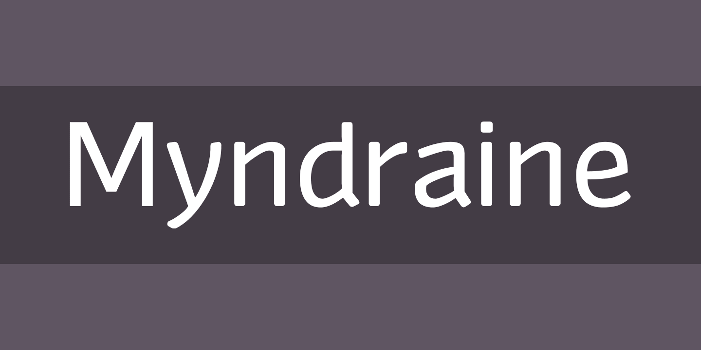 Myndraine Font preview